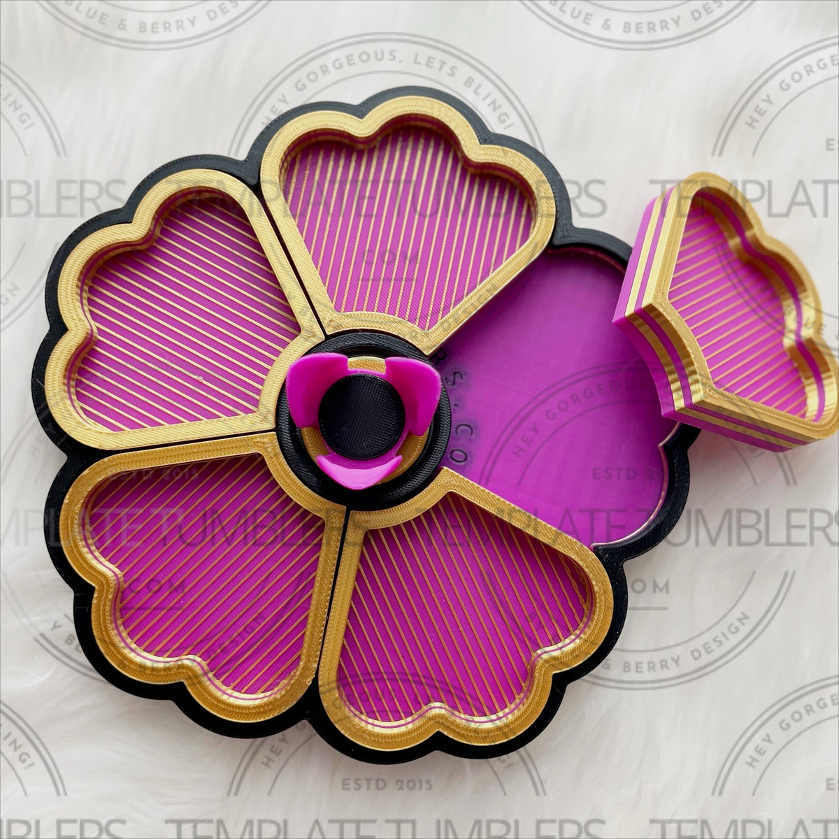 Flower Tray Magenta Gold Black TEMPLATE TUMBLERS Flower Tray Magenta Gold Black TEMPLATE TUMBLERS