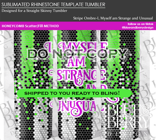 Stripe Ombre Strange Unusual Template Tumbler