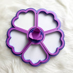 Load image into Gallery viewer, Flower Tray Purple Dk Purple White
