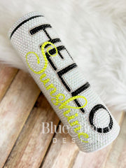 Hello Sunshine 30oz Glass Rhinestones Tumbler 30oz