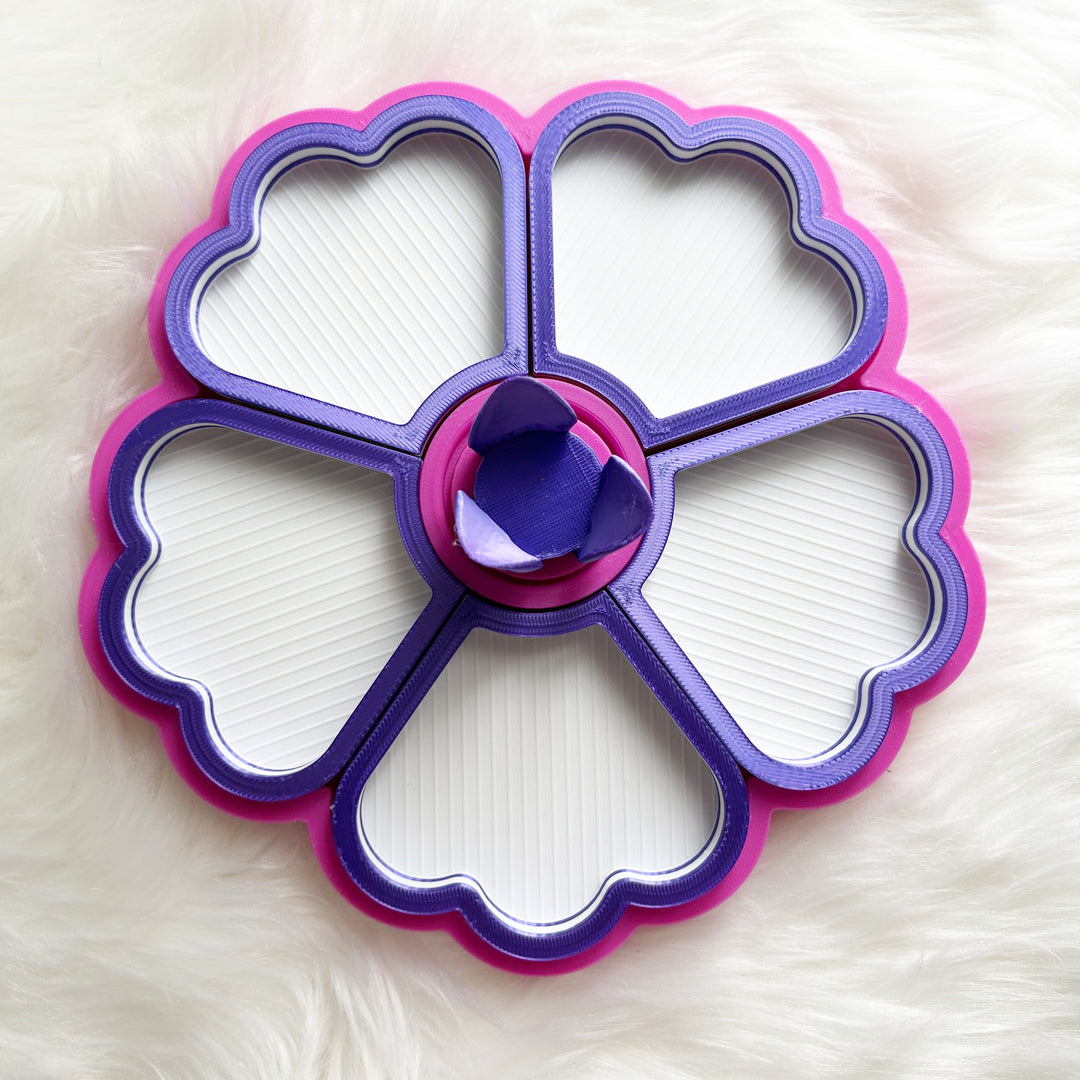 Flower Tray Hot Pink Dk Purple White
