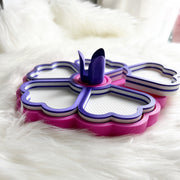 Flower Tray Hot Pink Dk Purple White