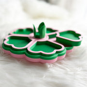 Flower Tray Pink Green