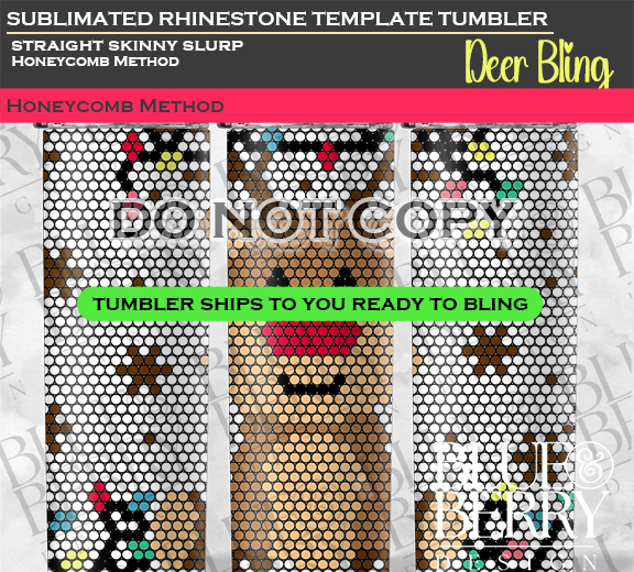 Deer Bling Template Tumbler