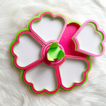 Load image into Gallery viewer, Flower Tray Hot Pink Lime White
