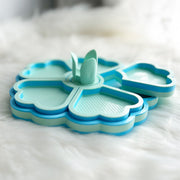 Flower Tray Mint Blue