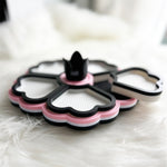 Load image into Gallery viewer, Flower Tray Black White Pink
