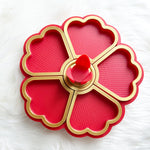 Load image into Gallery viewer, Flower Tray  Red Gold Red
