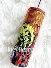 Haunted House Rhinestone Tumbler 30oz