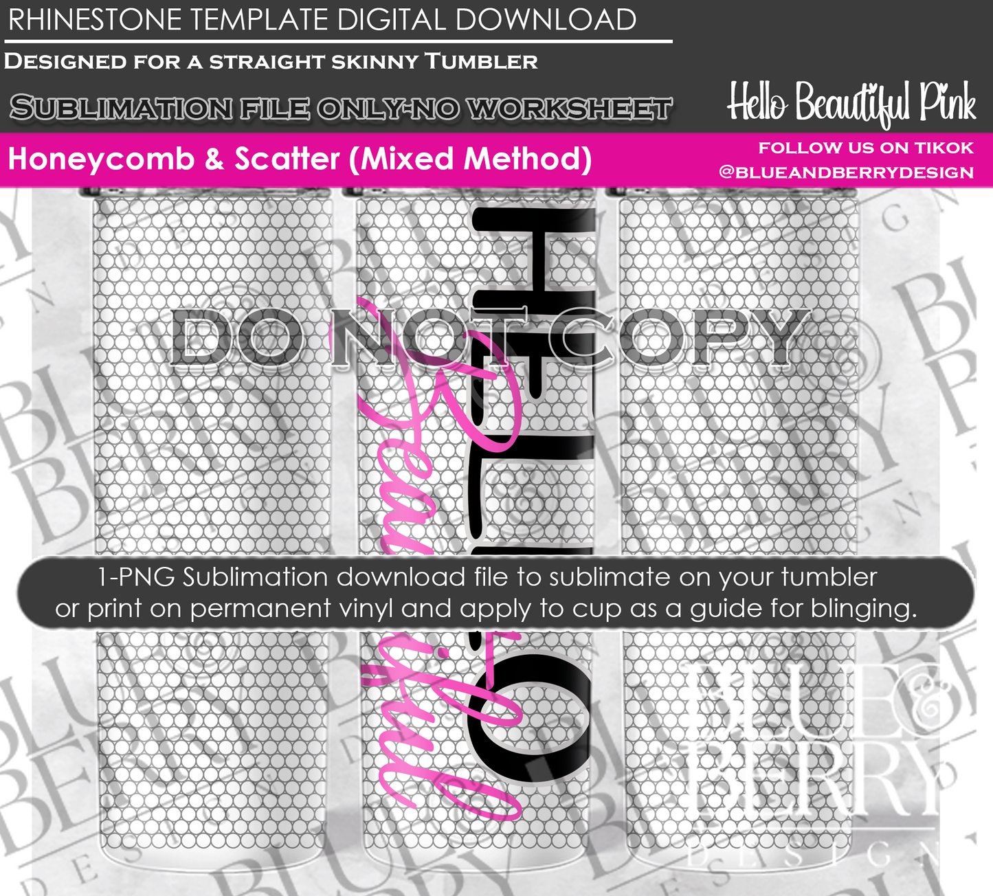 Hello Beautiful Digital Download Template Only