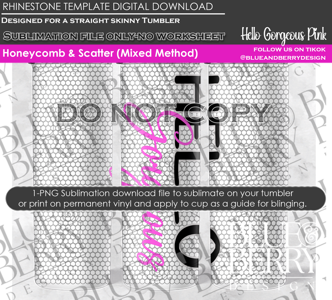 Hello Gorgeous Digital Download Template Only