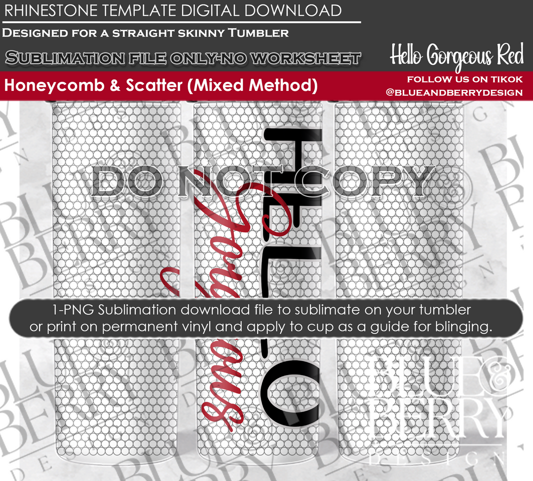 Hello Gorgeous Digital Download Template Only