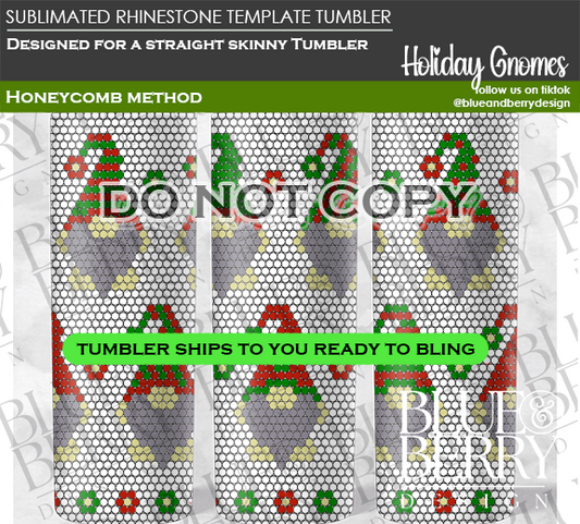 Holiday Gnomes Template Tumbler