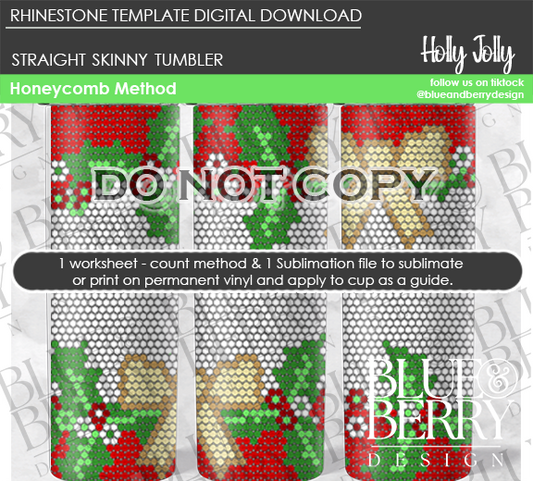 Holly Jolly Digital Download Template