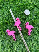 Load image into Gallery viewer, Flamingo Straw Topper
