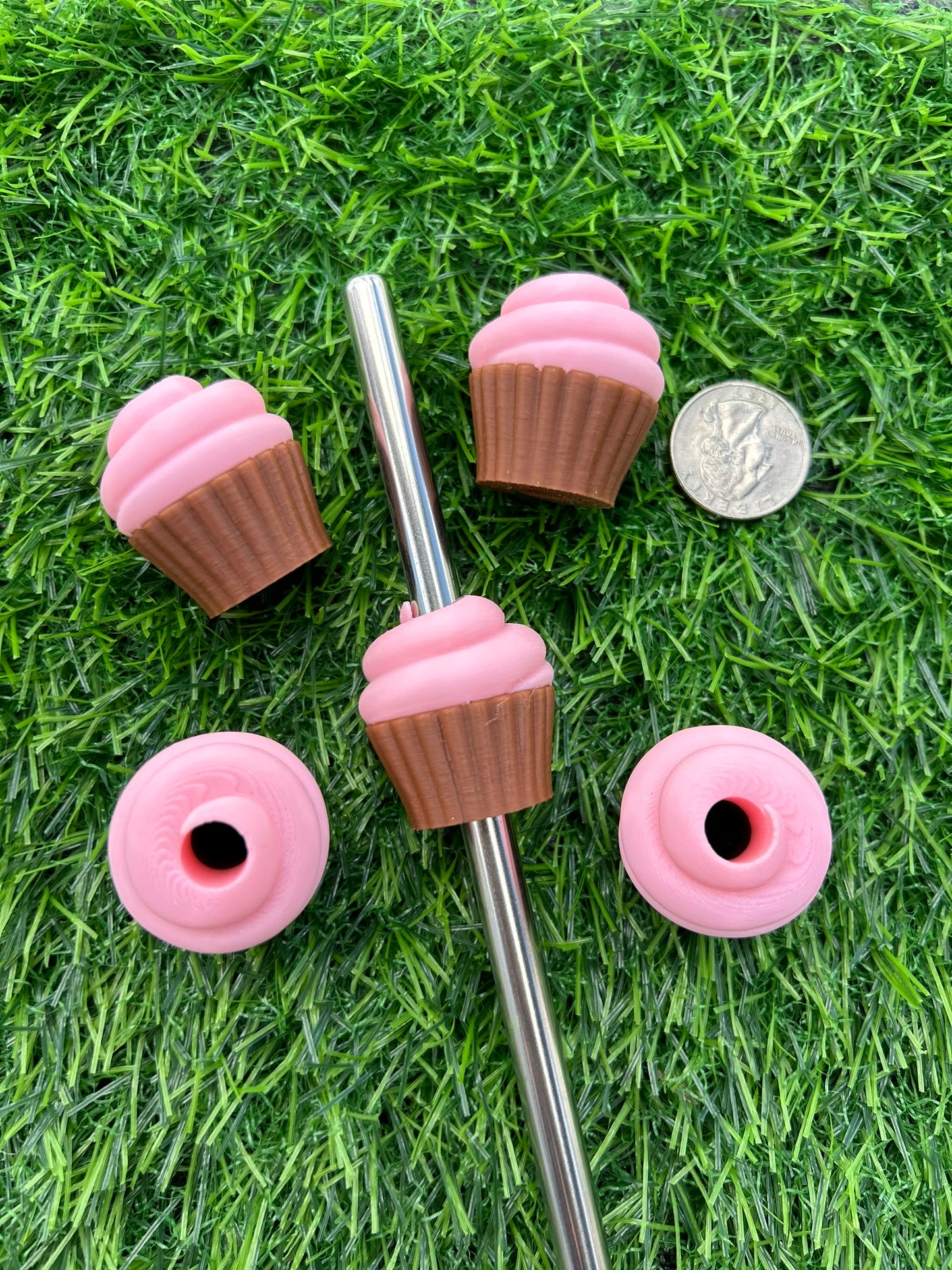 Cupcake Swirl Straw Topper