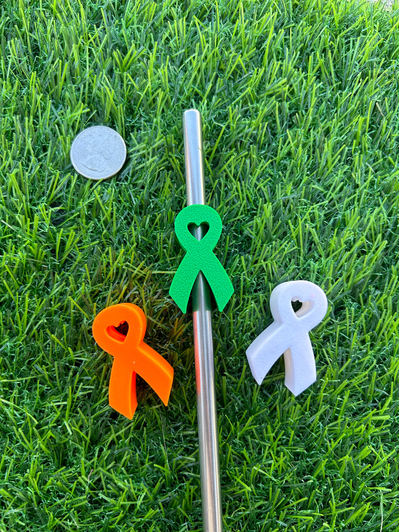 Awareness Ribbon Straw Topper