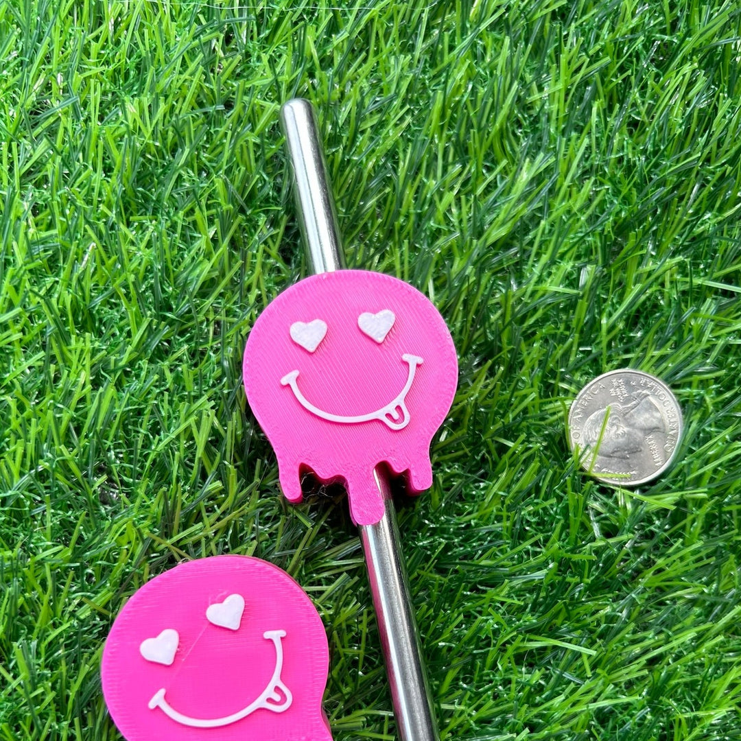 Melting Smiley Straw Topper