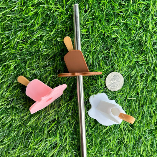 Melting Popsicle Straw Topper