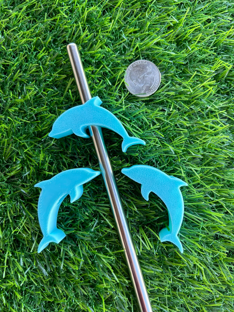 Dolphins Straw Topper