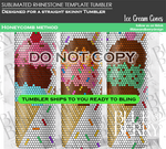 Load image into Gallery viewer, Ice Cream Cones Template Tumbler
