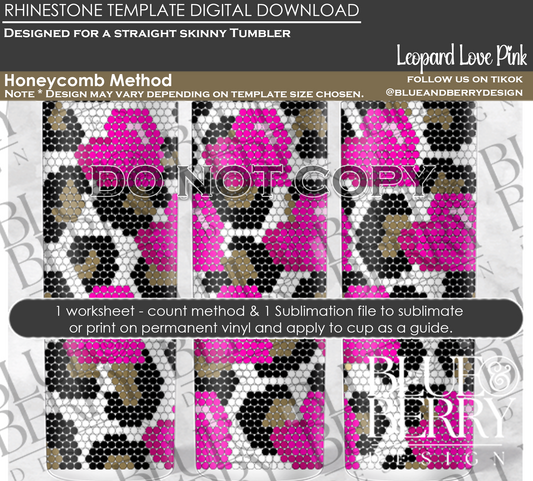 Leopard Love Pink Download Template