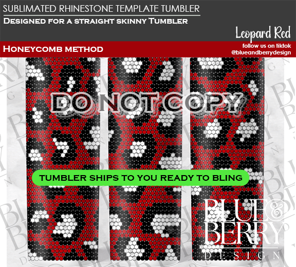 Leopard Red Template Tumbler