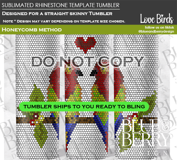 Love Birds Template Tumbler