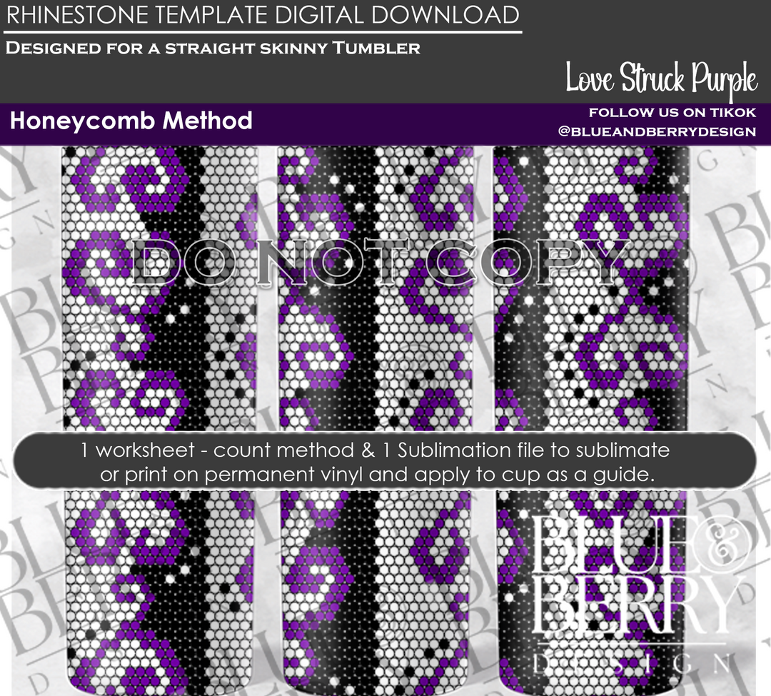 Love Struck Digital Download Template 3 Colors