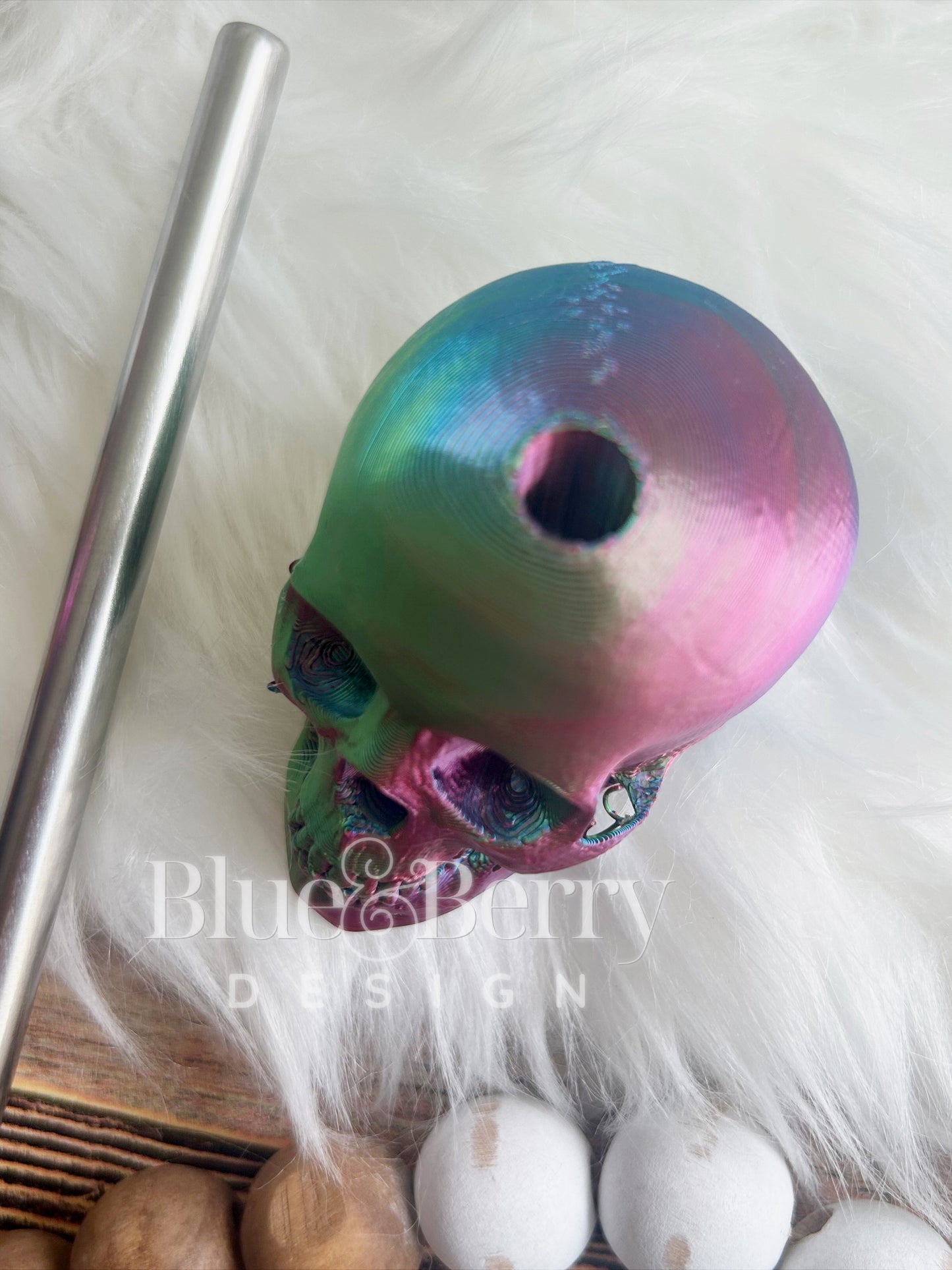 Skull Straw Topper