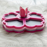 Flower Tray Barbie Pink Silver Lt. Pink