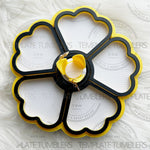 Load image into Gallery viewer, Flower Tray Black Yellow White
