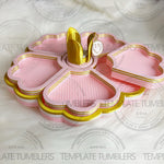 Load image into Gallery viewer, Flower Tray Pink Pink Gold
