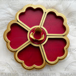 Load image into Gallery viewer, Flower Tray Red/Gold
