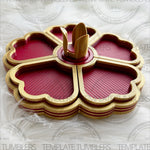 Load image into Gallery viewer, Flower Tray Red/Gold
