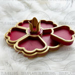 Load image into Gallery viewer, Flower Tray Red/Gold
