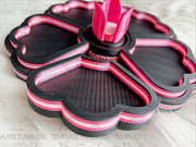 Flower Tray Black/Black/Hot Pink