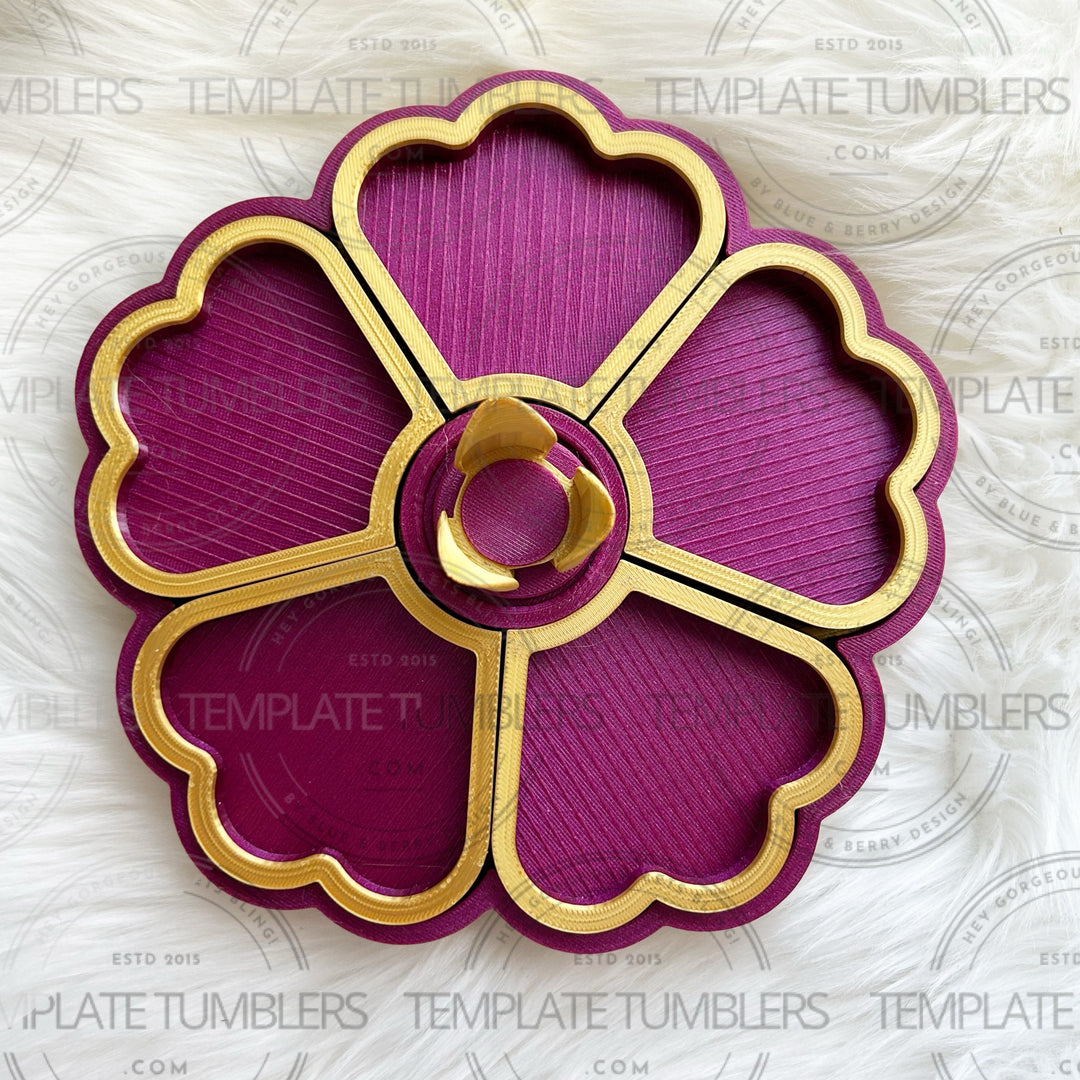 Flower Tray Abyss Red/Gold