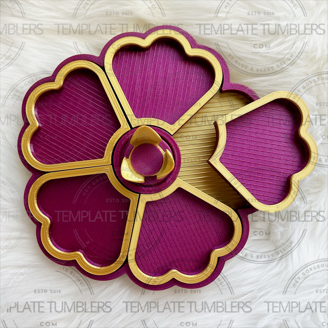 Flower Tray Abyss Red/Gold