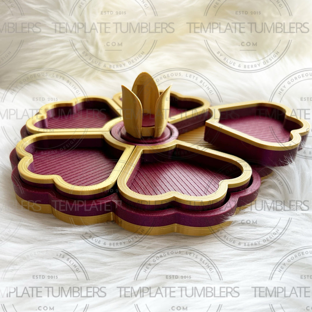 Flower Tray Abyss Red/Gold