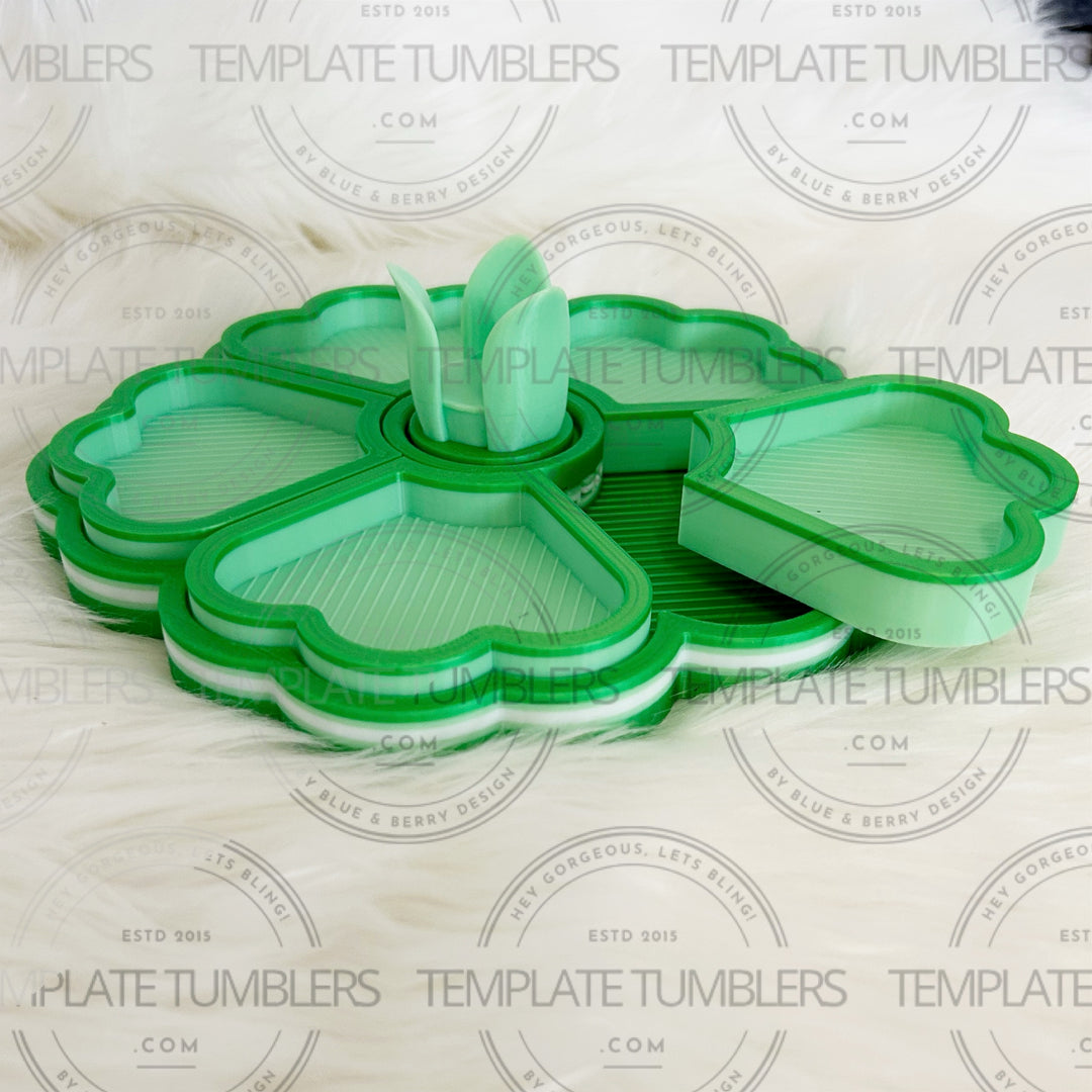 Flower Tray Green & Mint