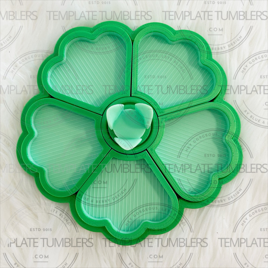 Flower Tray Green & Mint