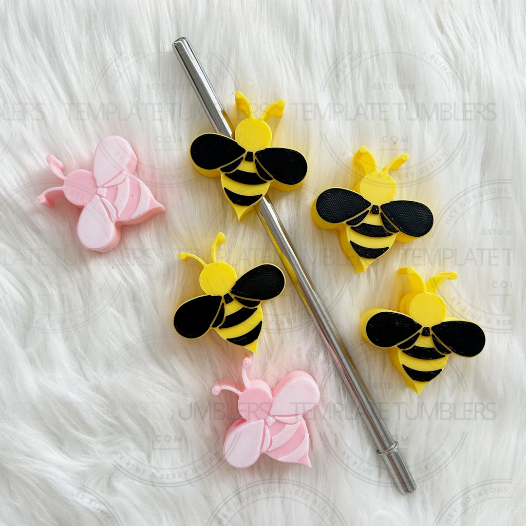 Bee Solid Straw Topper