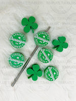 Load image into Gallery viewer, Shenanigans St Pat Round Straw Topper
