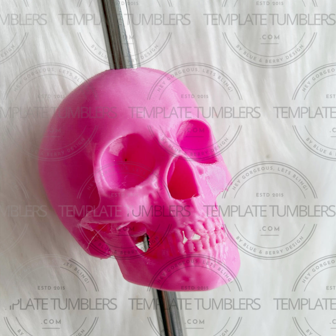 Skull Straw Topper