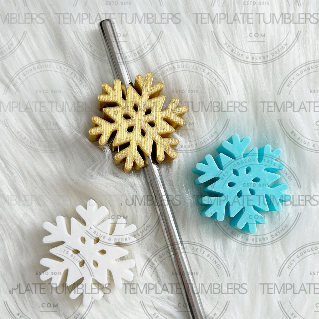 Snowflake Straw Topper