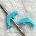 Load image into Gallery viewer, Dolphin Straw Topper

