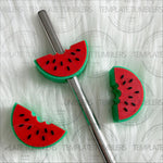 Load image into Gallery viewer, Watermelon Slice Straw Topper
