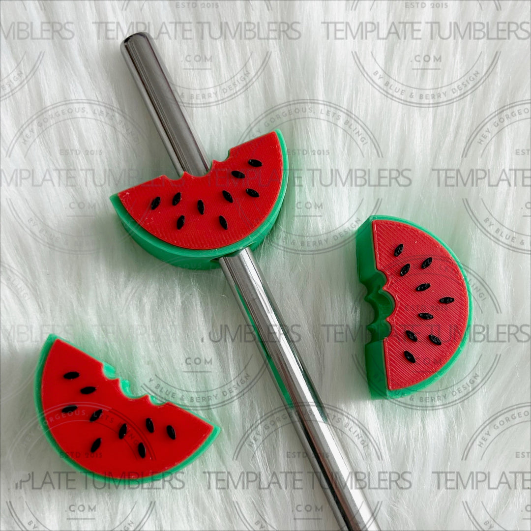 Watermelon Slice Straw Topper