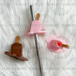 Load image into Gallery viewer, Melting Ice Cream Straw Topper
